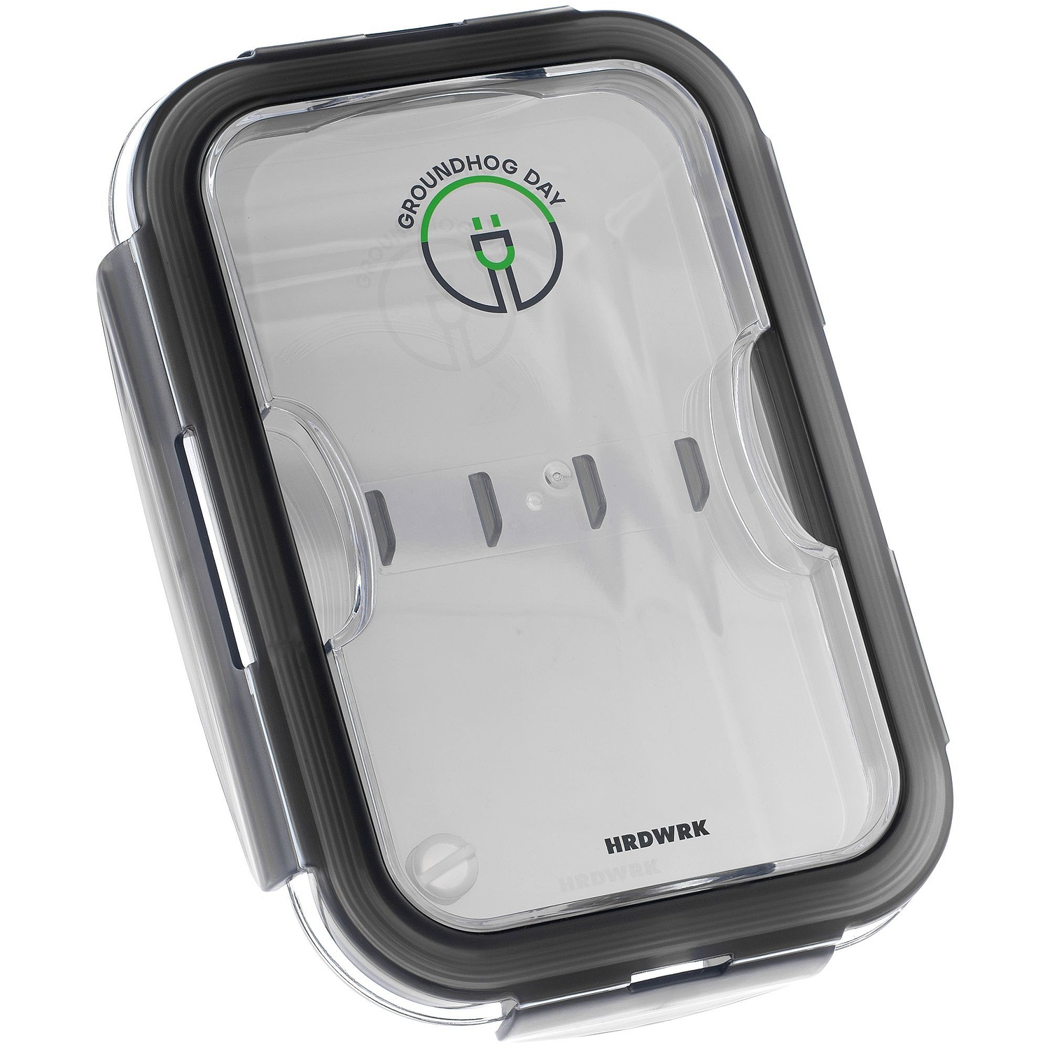 Ланчбокс Hard Work, серый