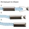 Наконечник для шнурка Nozzle, серебристый (хром) с логотипом