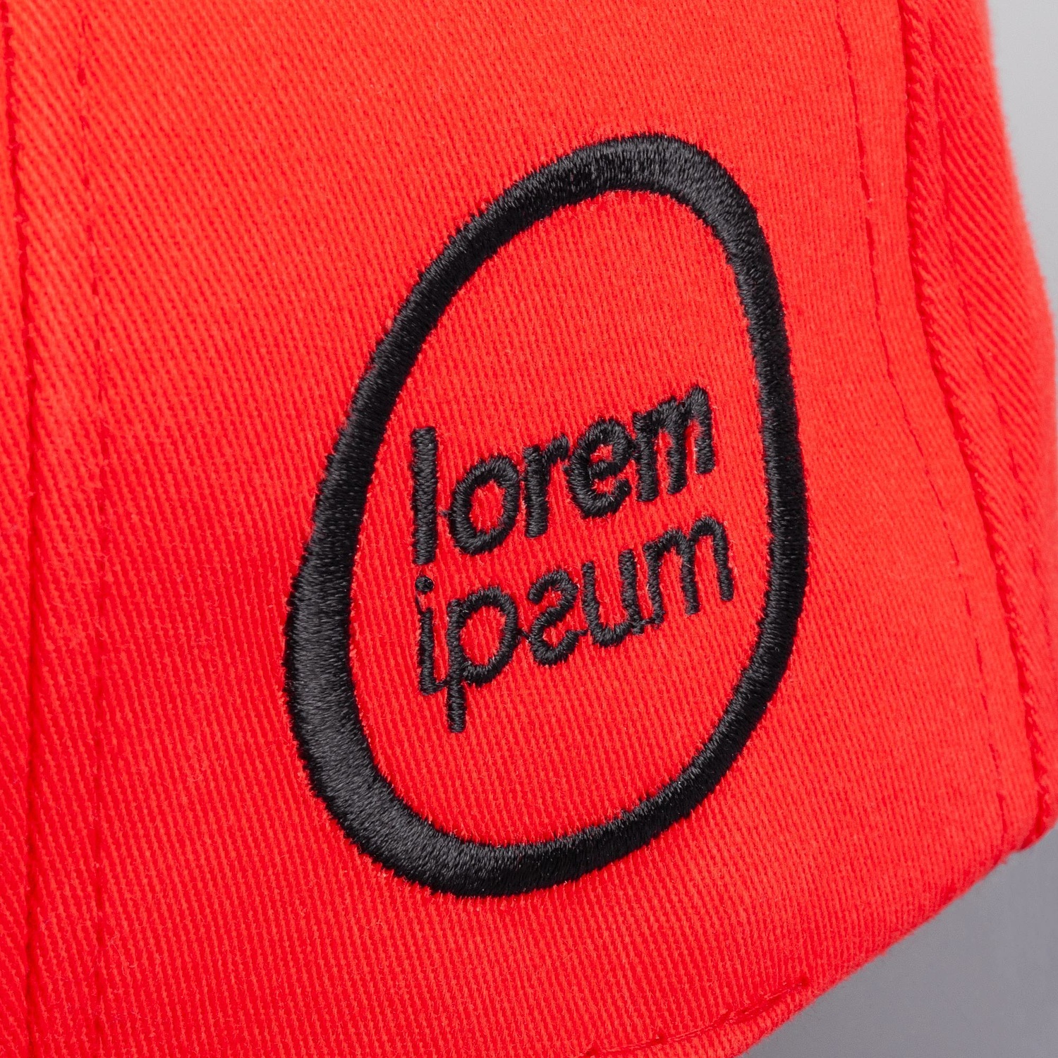 Бейсболка Canopy, красная с белым кантом