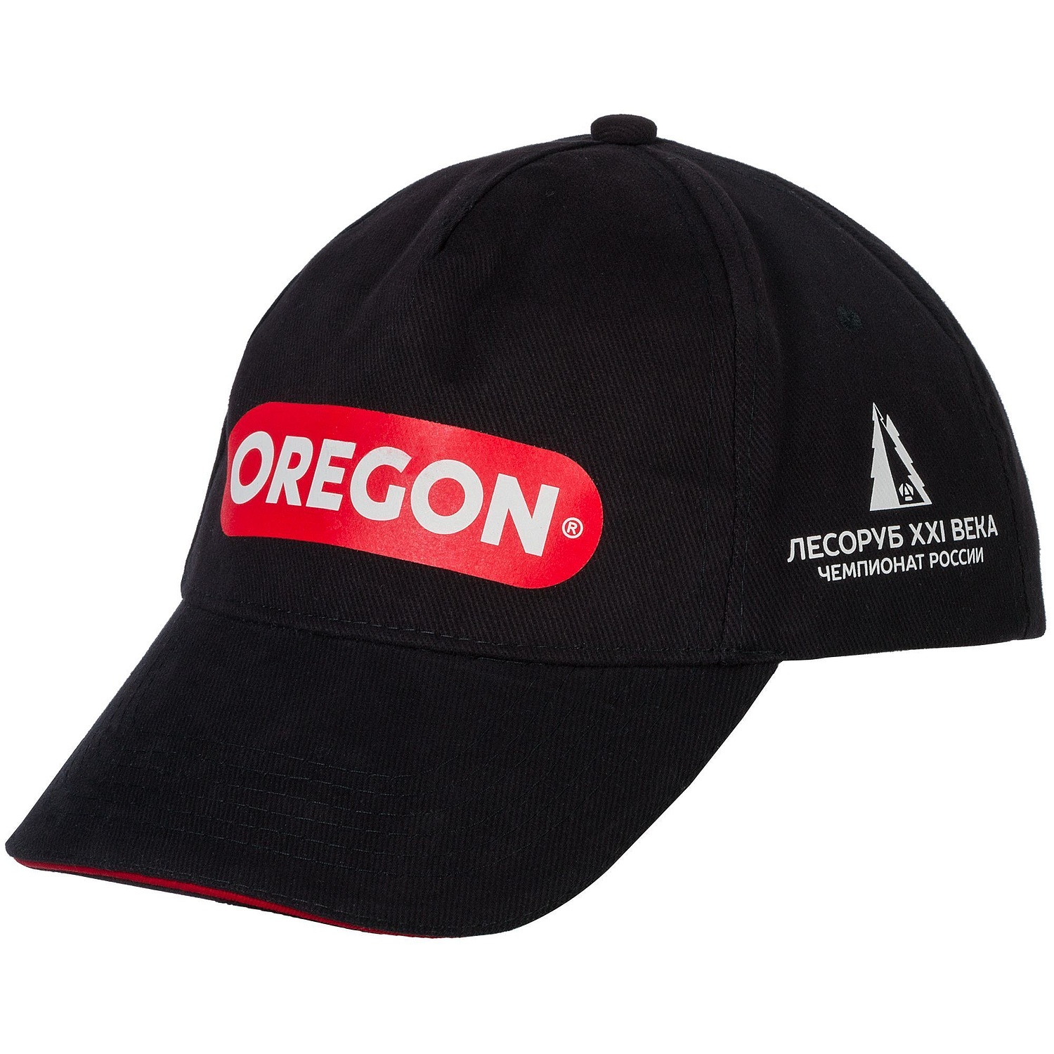 Бейсболка Long Beach, черная с красным