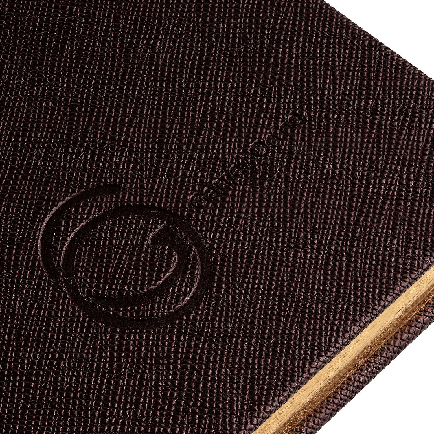 Ежедневник Saffian, недатированный, коричневый с логотипом