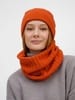 Шапка ComFleece, темно-оранжевая (кирпичная) с логотипом