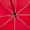 Зонт наоборот складной Futurum со светоотражающим кантом, красный с логотипом