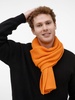 Шарф Nobilis Mono, оранжевый (абрикос) с логотипом