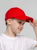 Бейсболка детская Capture Kids, красная с логотипом