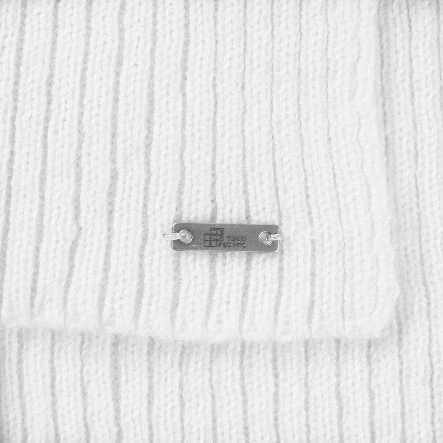 Шарф Alpine, белый с логотипом