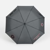 Зонт складной Brellix, серый с логотипом