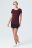Футболка женская Martin Women, бордовая с логотипом