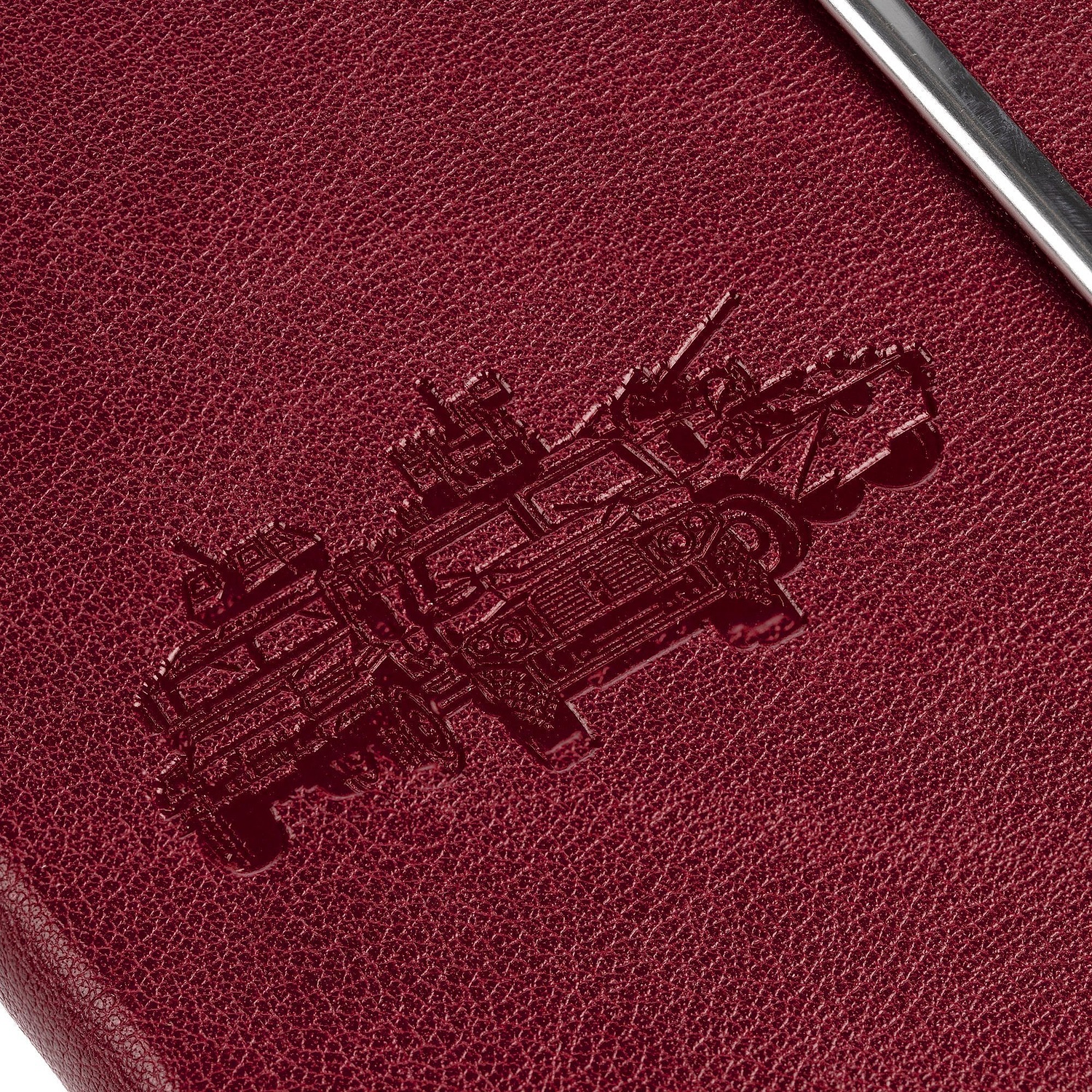 Ежедневник Petrus Flap, недатированный, красный с логотипом