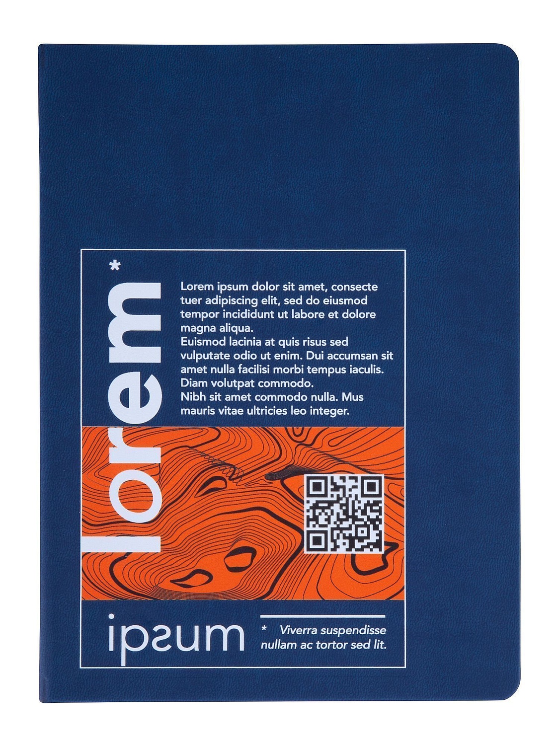 Ежедневник New Factor, недатированный, темно-синий с логотипом