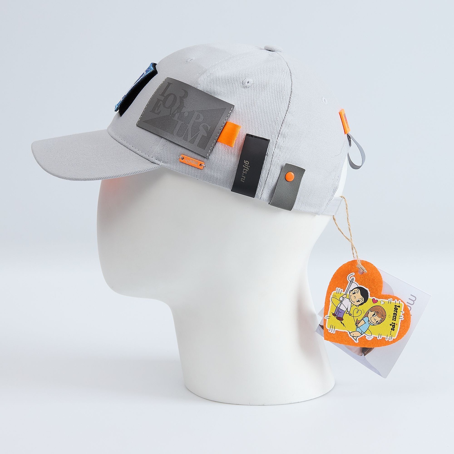 Бейсболка Buffalo, бирюзовая с белым с логотипом