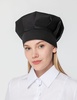 Колпак поварской Cookery, черный с логотипом