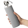 Бутылка для воды Sleeve Ace, серая с логотипом