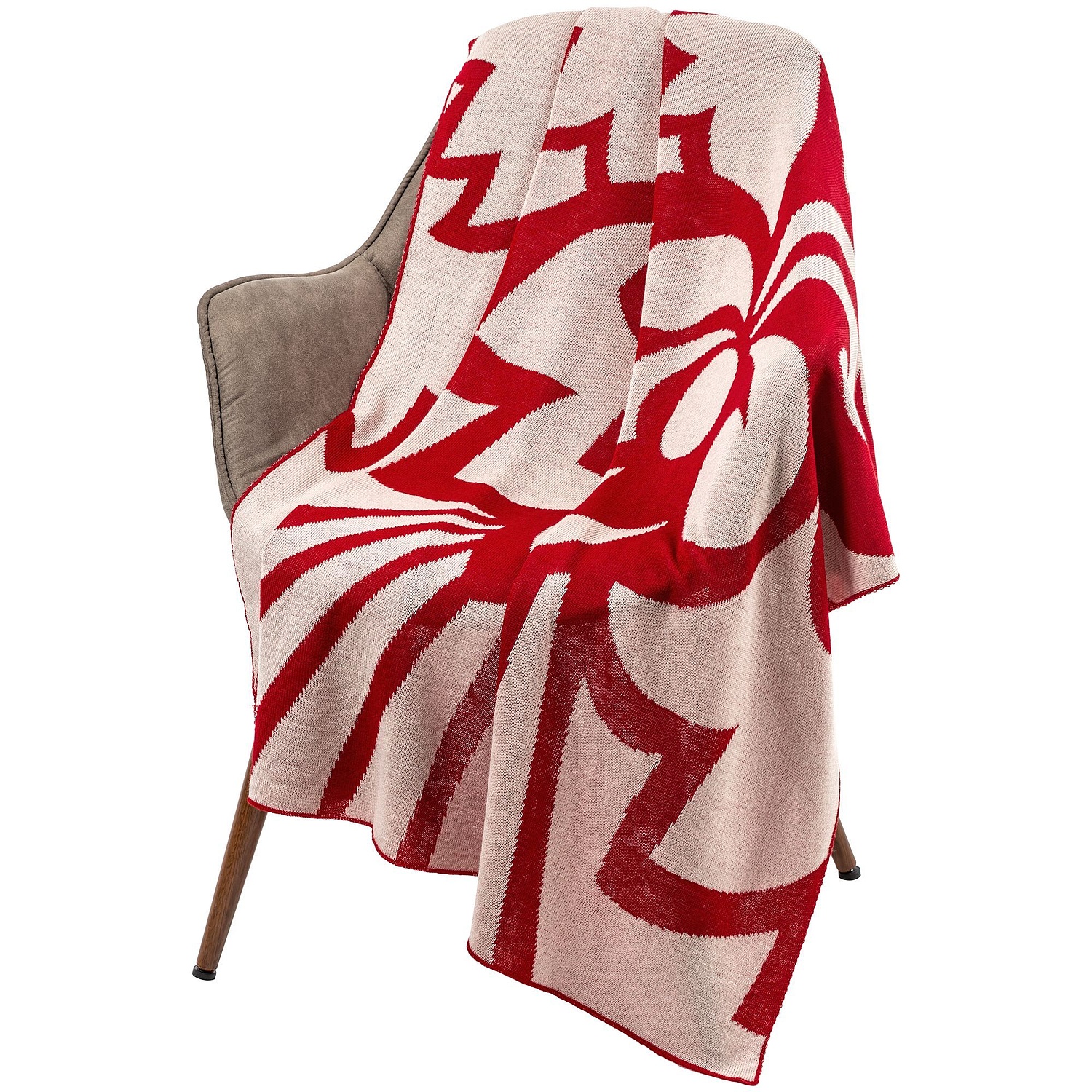 Плед на заказ Tricksy Net Light, XL, полушерсть с логотипом