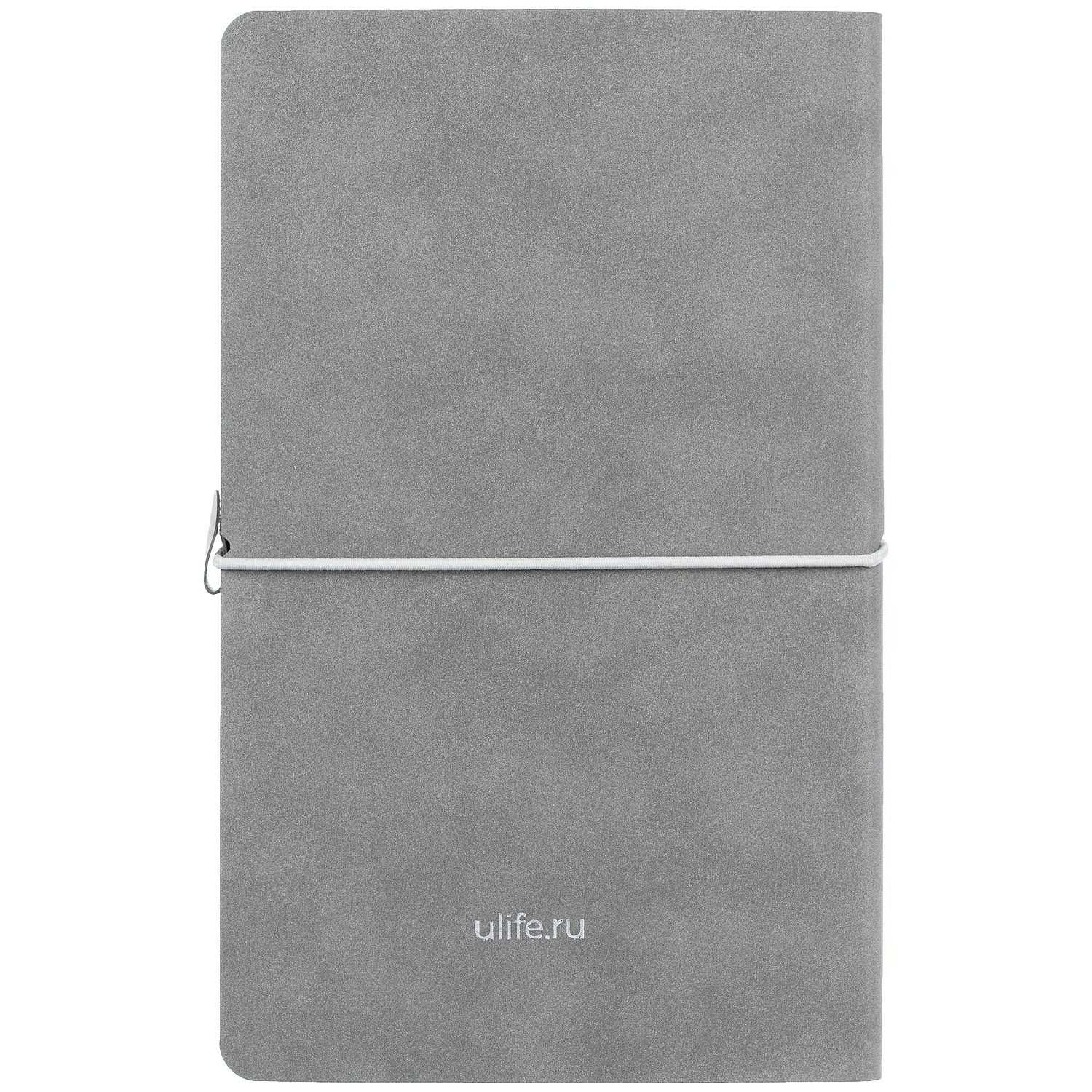 Ежедневник Nubuk, недатированный, светло-серый с логотипом