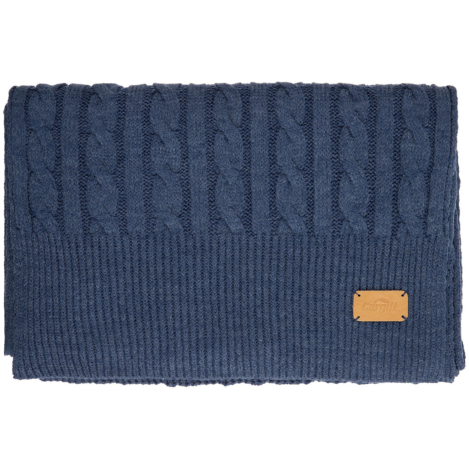 Шарф Heat Trick, синий меланж с логотипом