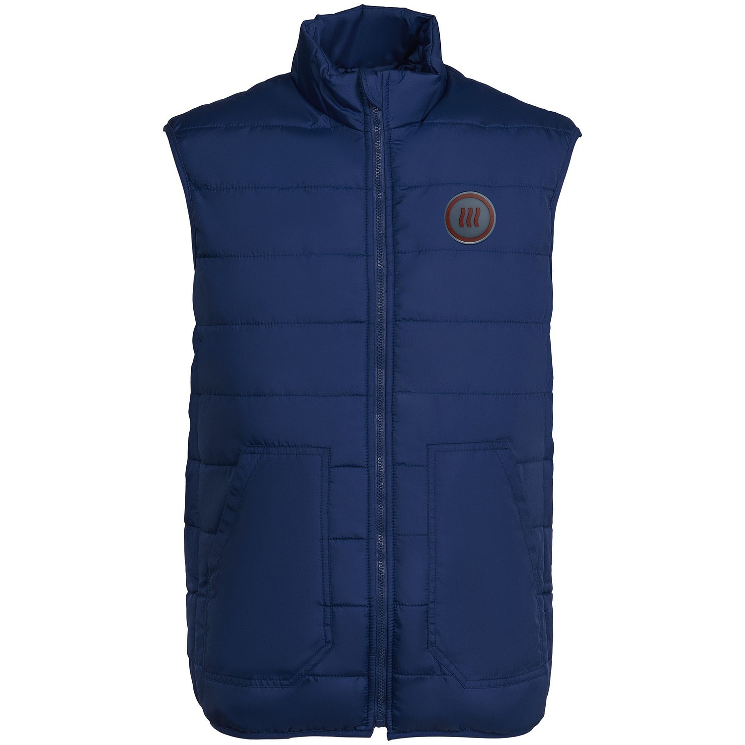 Жилет Leven, темно-синий с логотипом