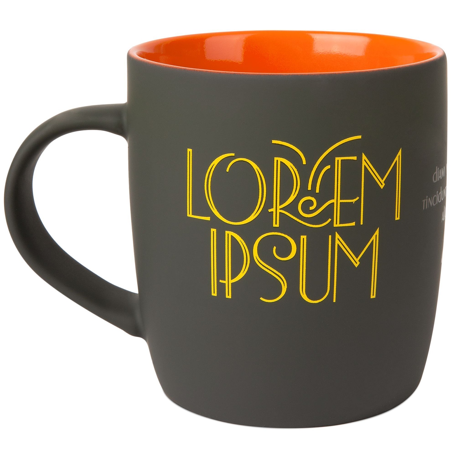 Кружка Surprise Touch с покрытием софт-тач, оранжевая с логотипом