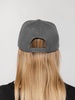 Бейсболка Snapback с прямым козырьком, серая с логотипом