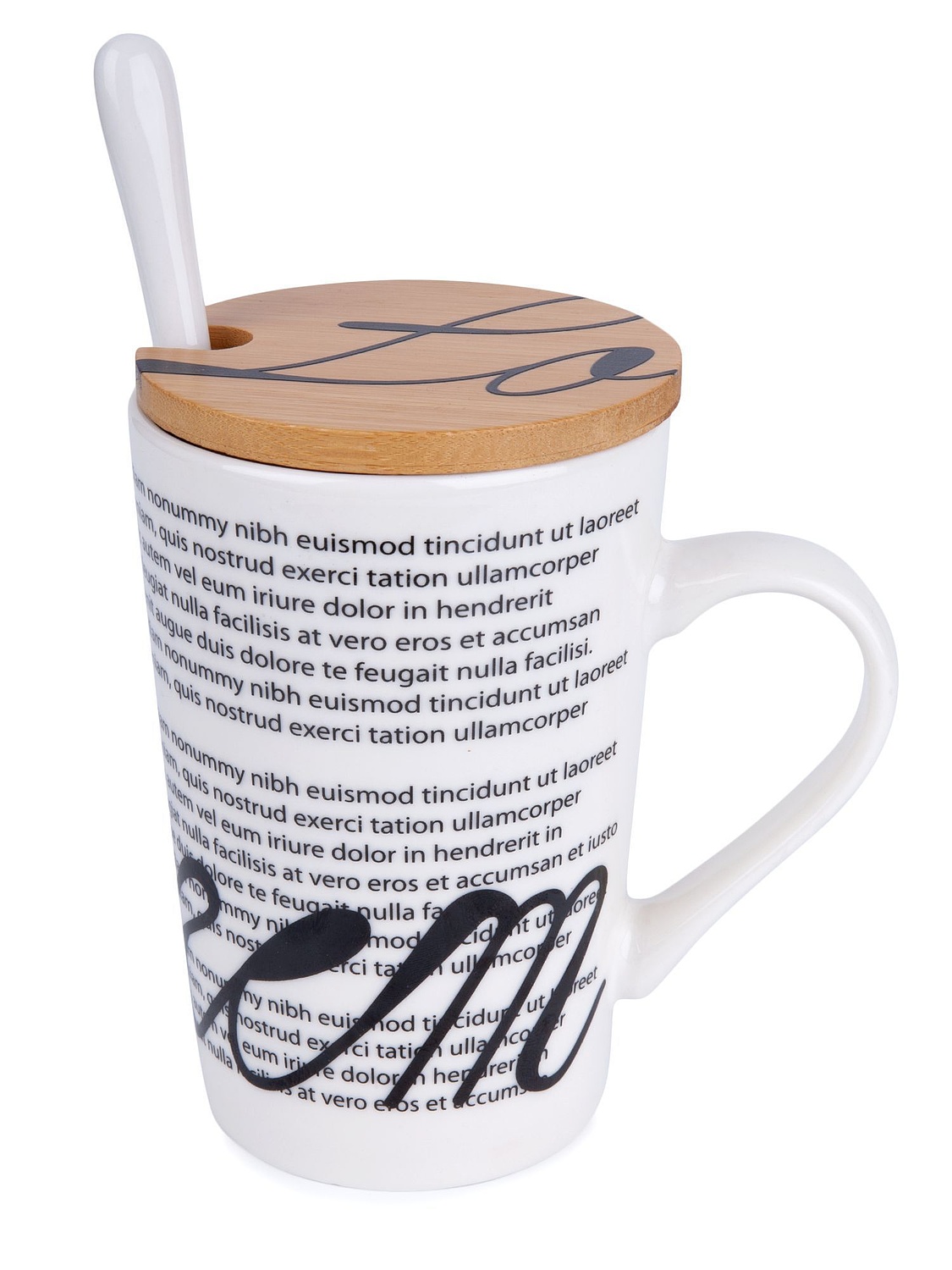 Кружка Parley с ложкой и бамбуковой крышкой