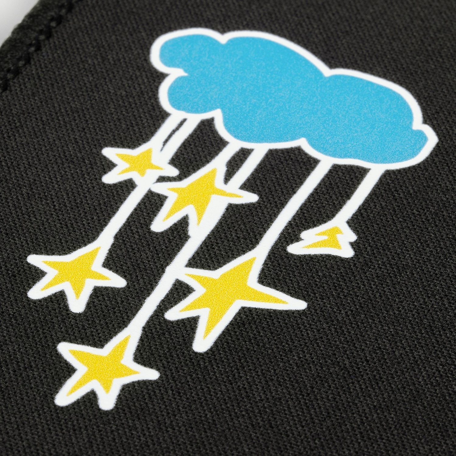 Коврик для мыши Paddo M, черный с логотипом