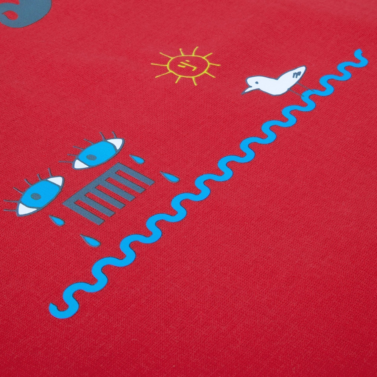 Бандана Overhead, красная с логотипом