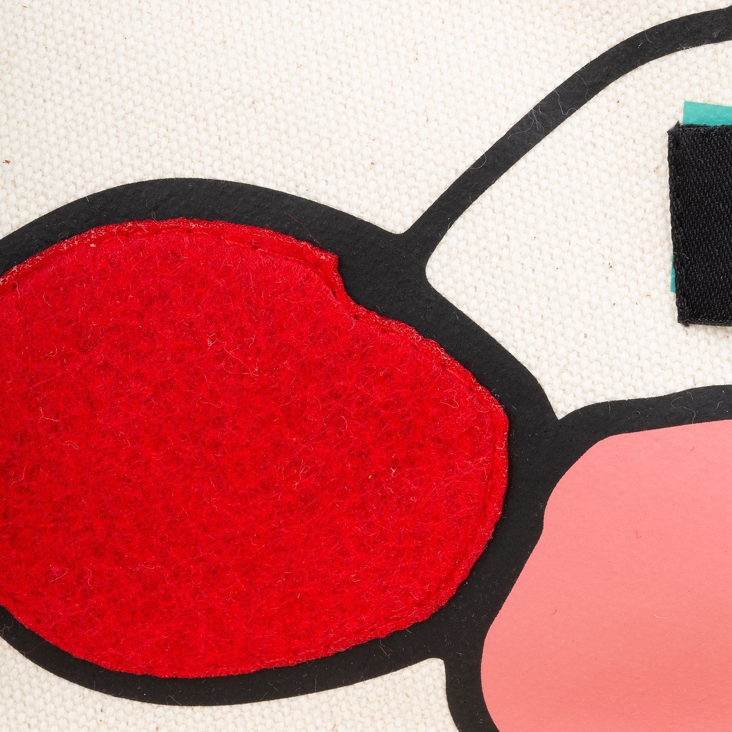 Заготовка из фетра Felt S, красный с логотипом