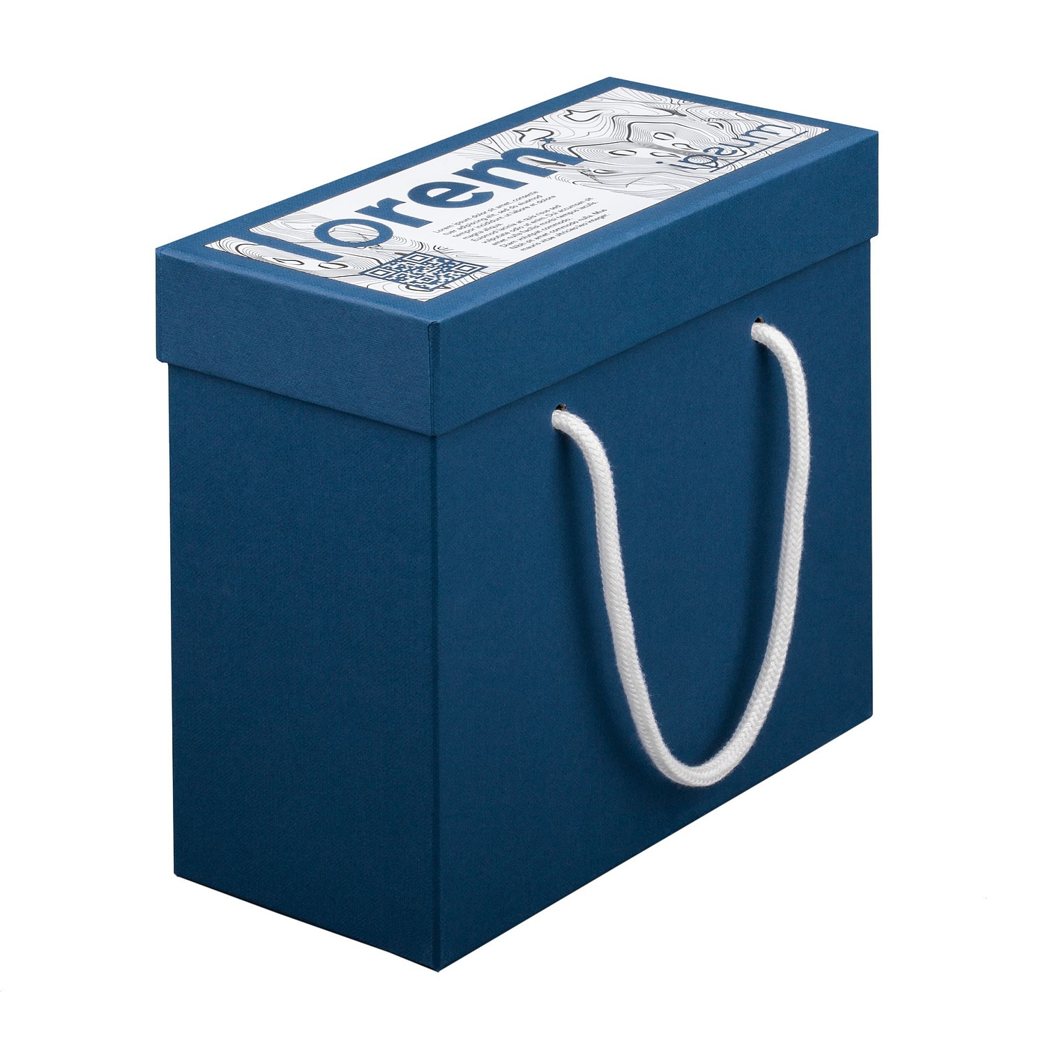 Круглый шнур Lasso L, белый, 120 см с логотипом