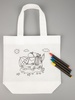 Сумка для раскрашивания Create, белая с логотипом
