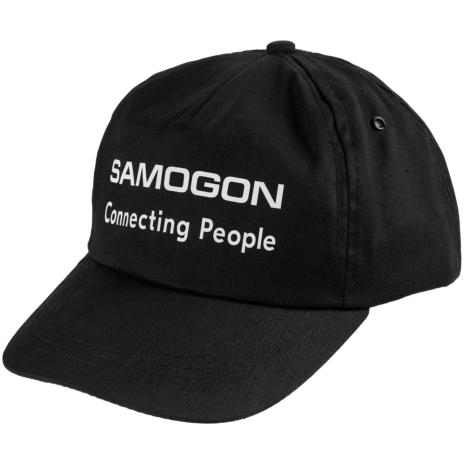 Бейсболка Promo, черная с логотипом