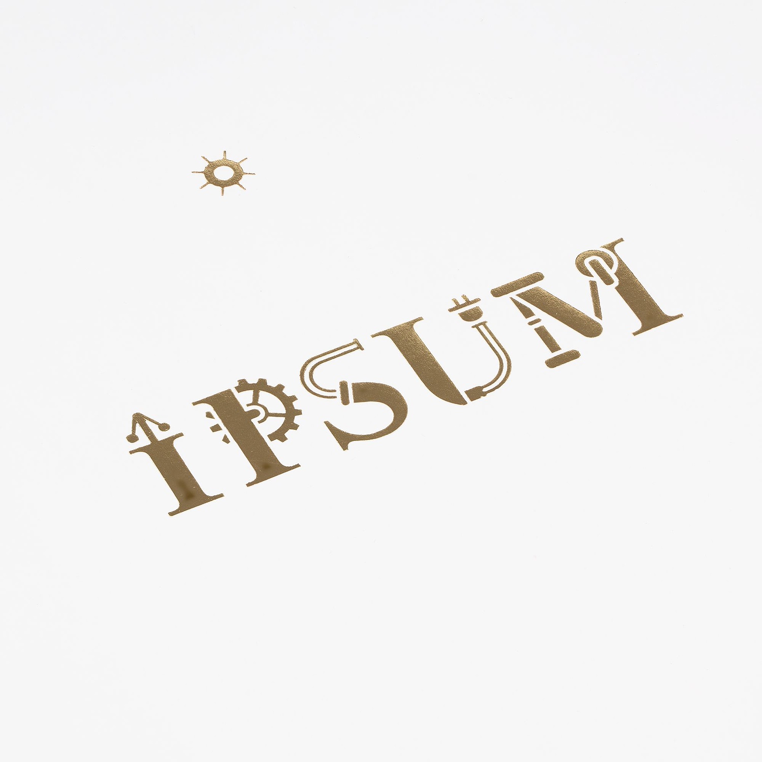 Пакет бумажный Plat M, белый с логотипом