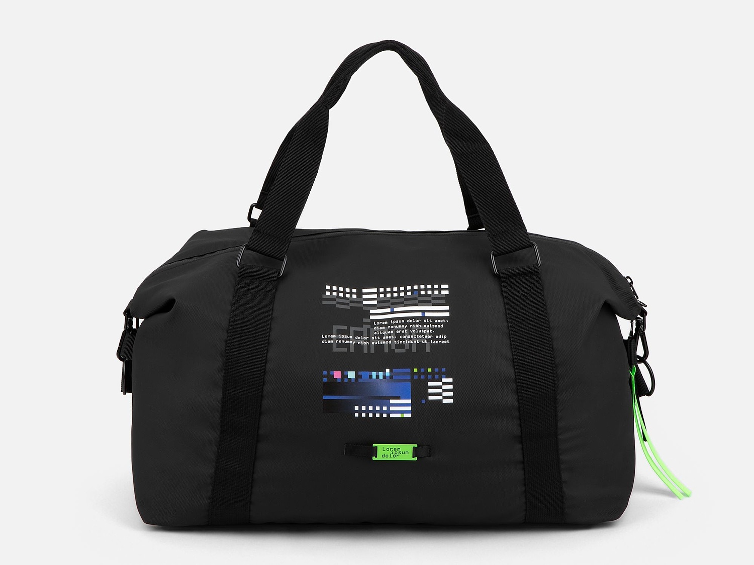 Сумка дорожная Altro, черная с логотипом