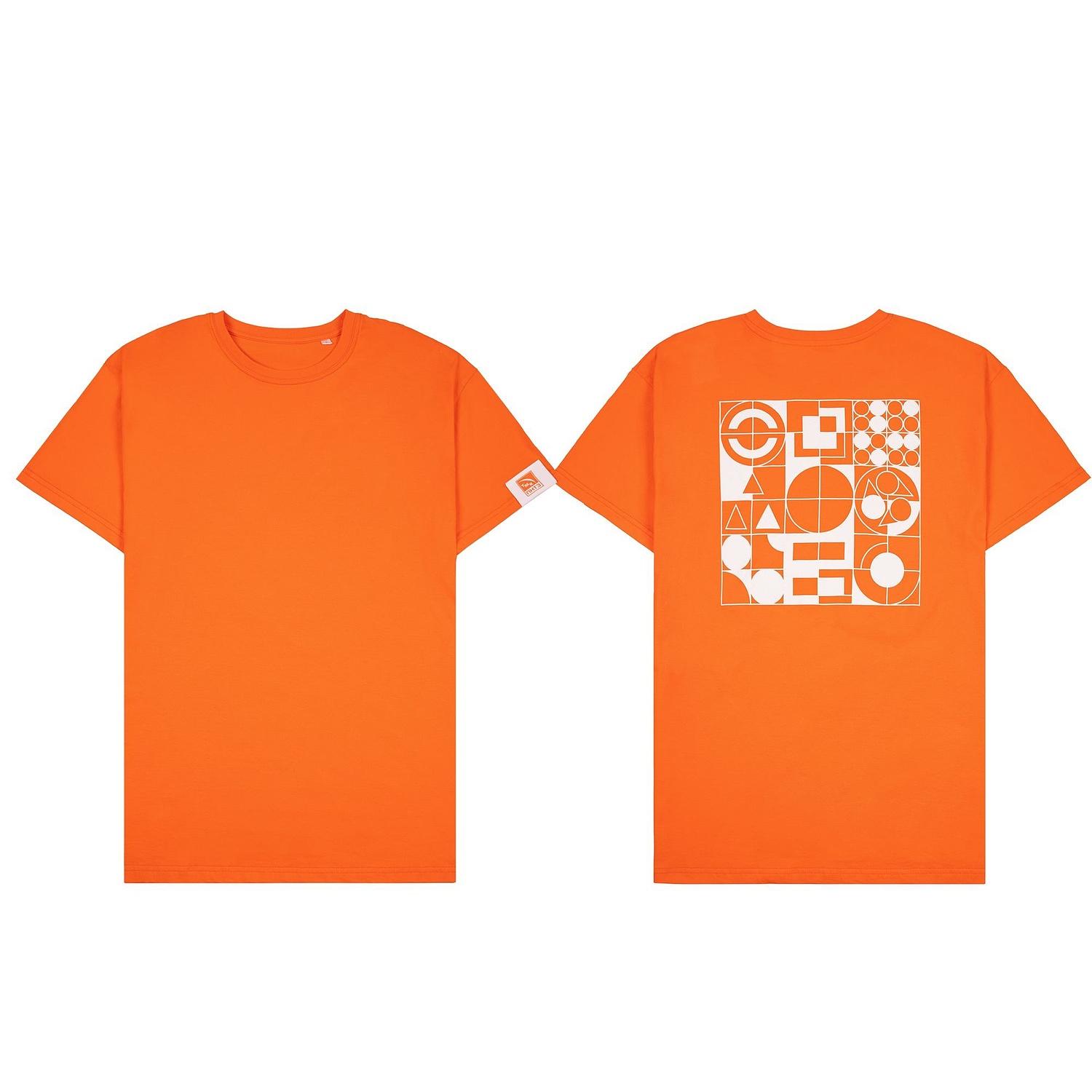 Футболка унисекс T-Bolka 160, оранжевая с логотипом