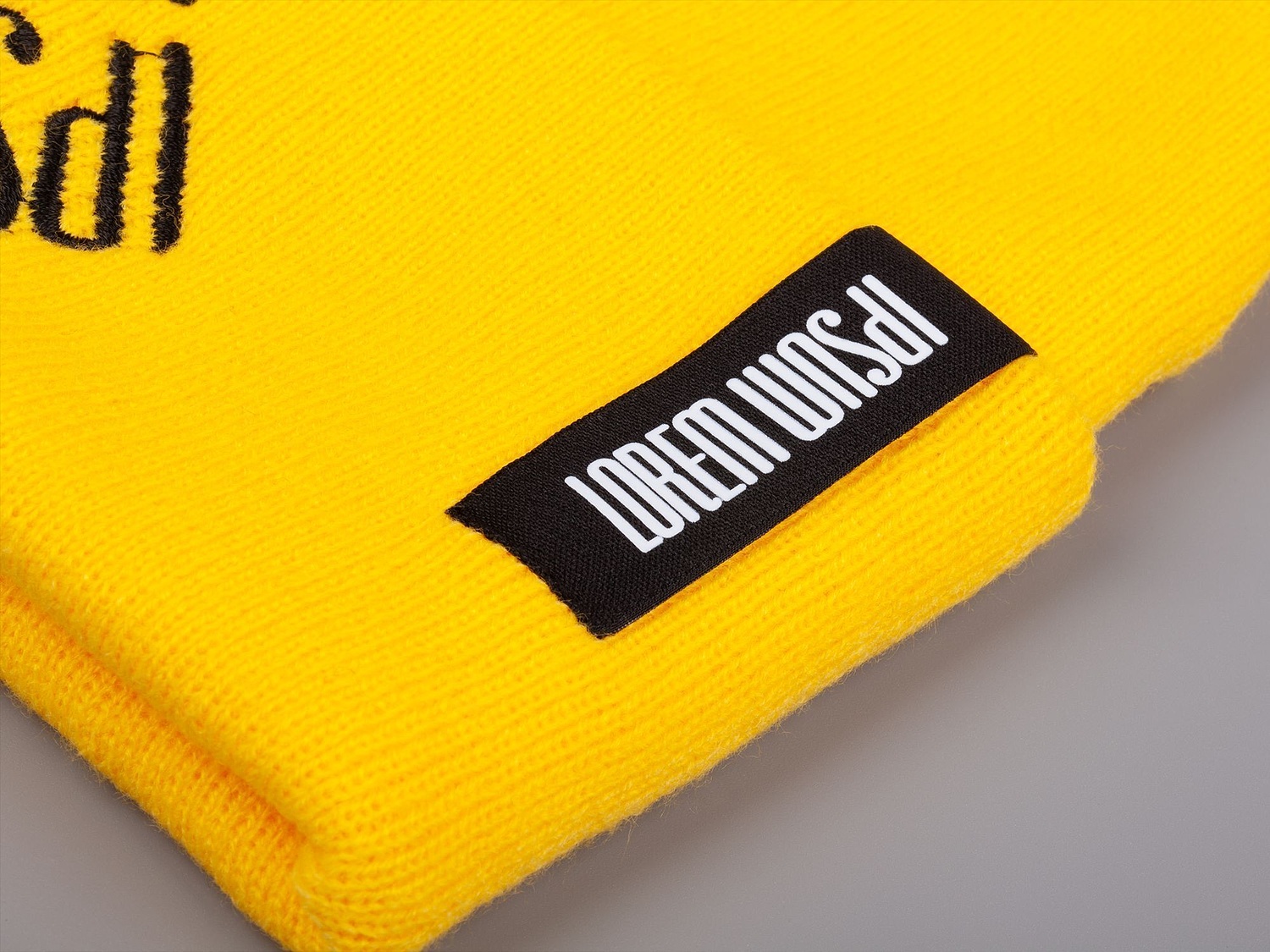 Шапка Urban Flow, желтая с логотипом