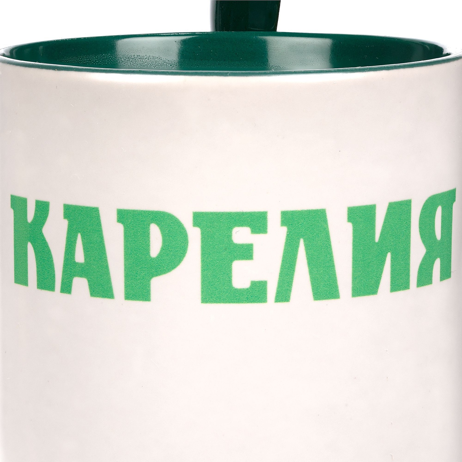 Кружка-хамелеон Melty с ложкой, черная с зеленым с логотипом