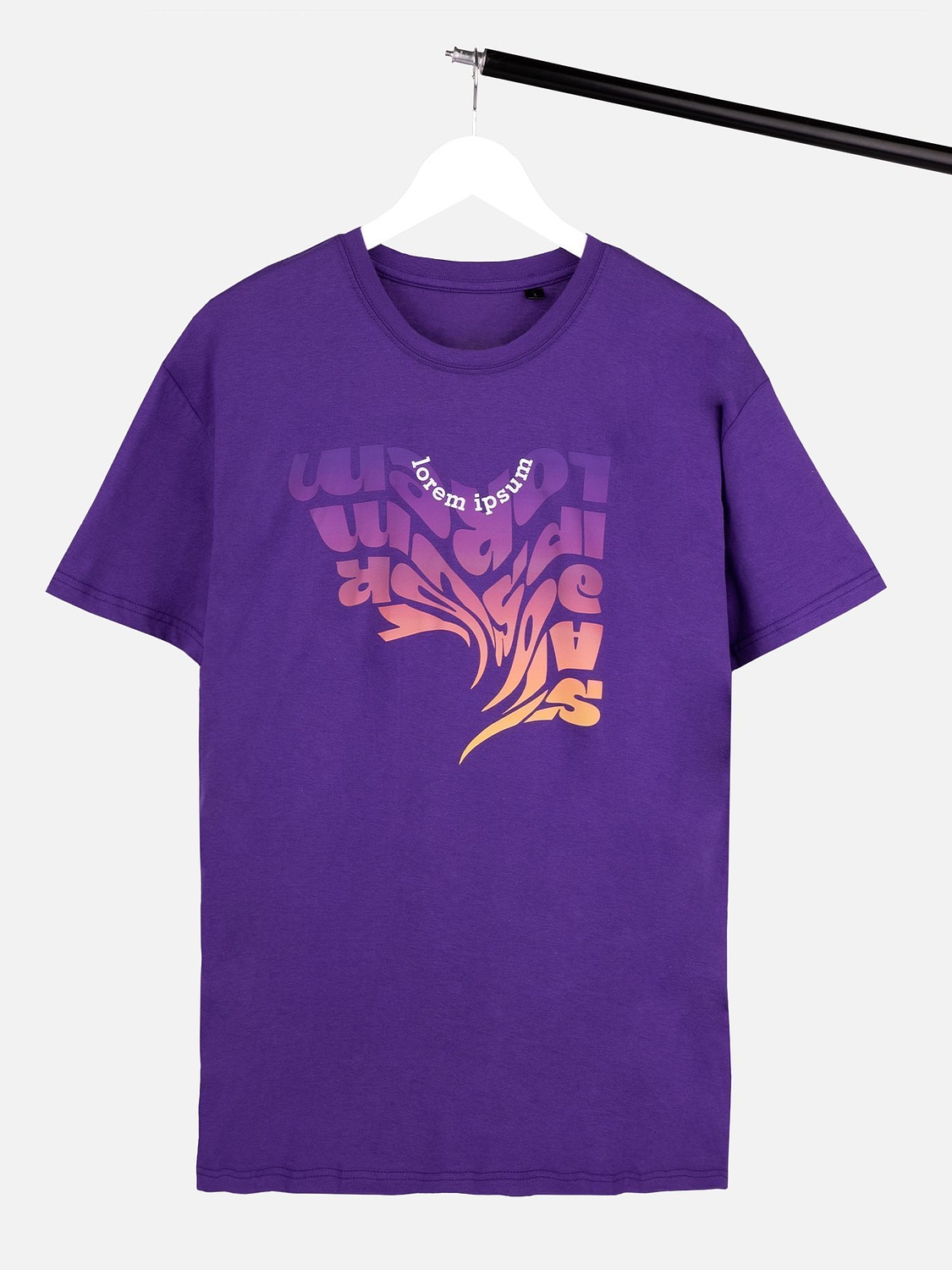 Футболка унисекс T-bolka 140, фиолетовая с логотипом