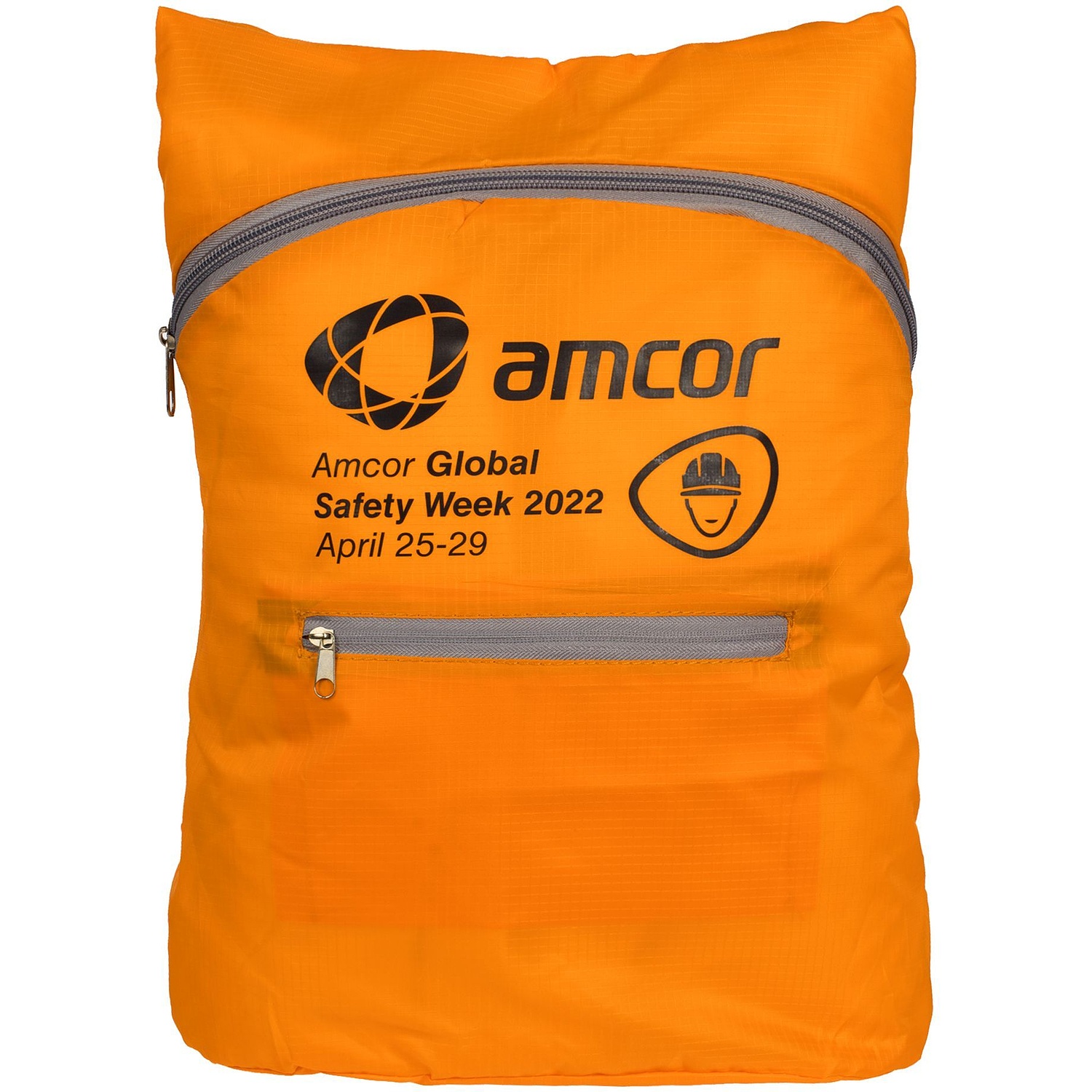 Складной рюкзак Barcelona, оранжевый с логотипом