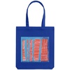 Холщовая сумка "Небоскребы", синяя с логотипом