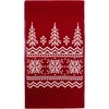 Шарф Elnik, красный с молочно-белым с логотипом