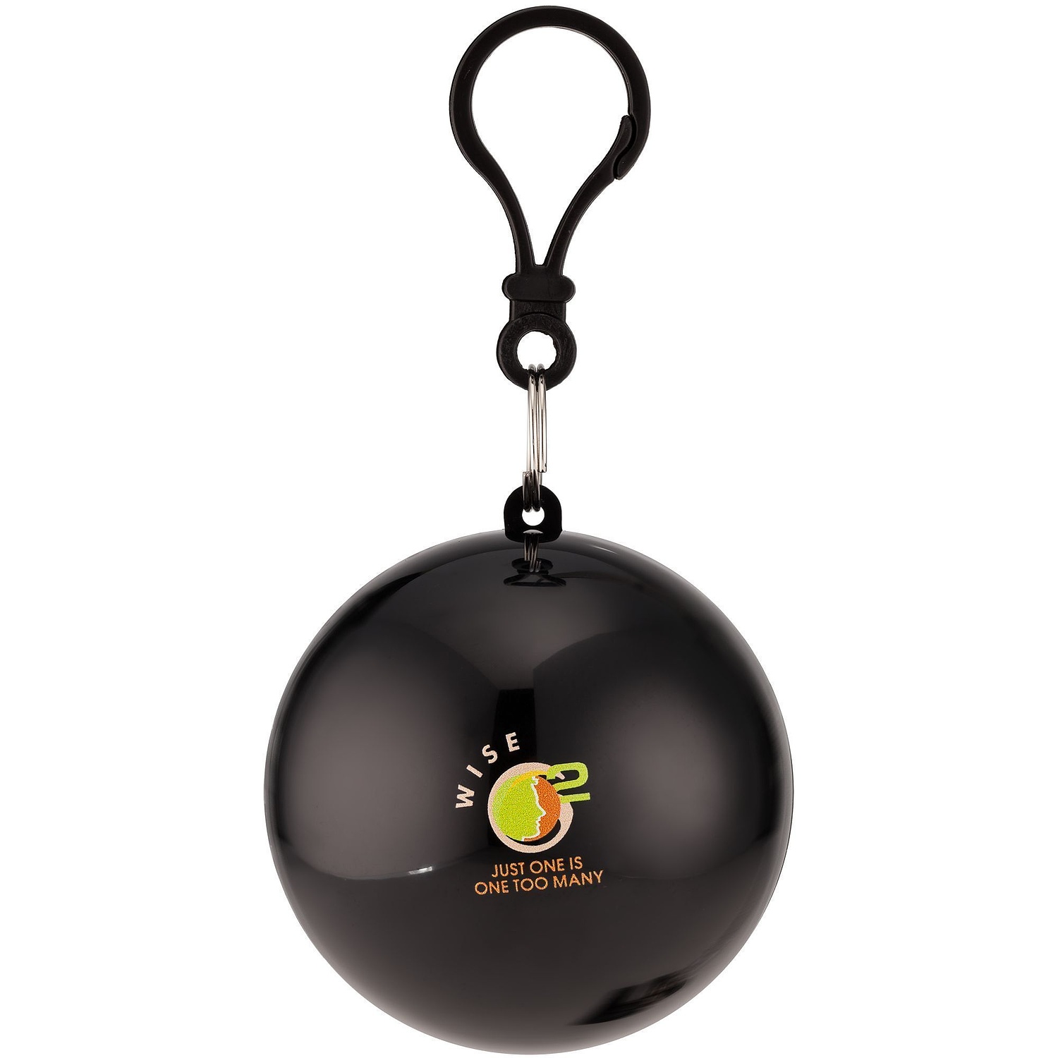 Дождевик в круглом футляре Nimbus, черный с логотипом