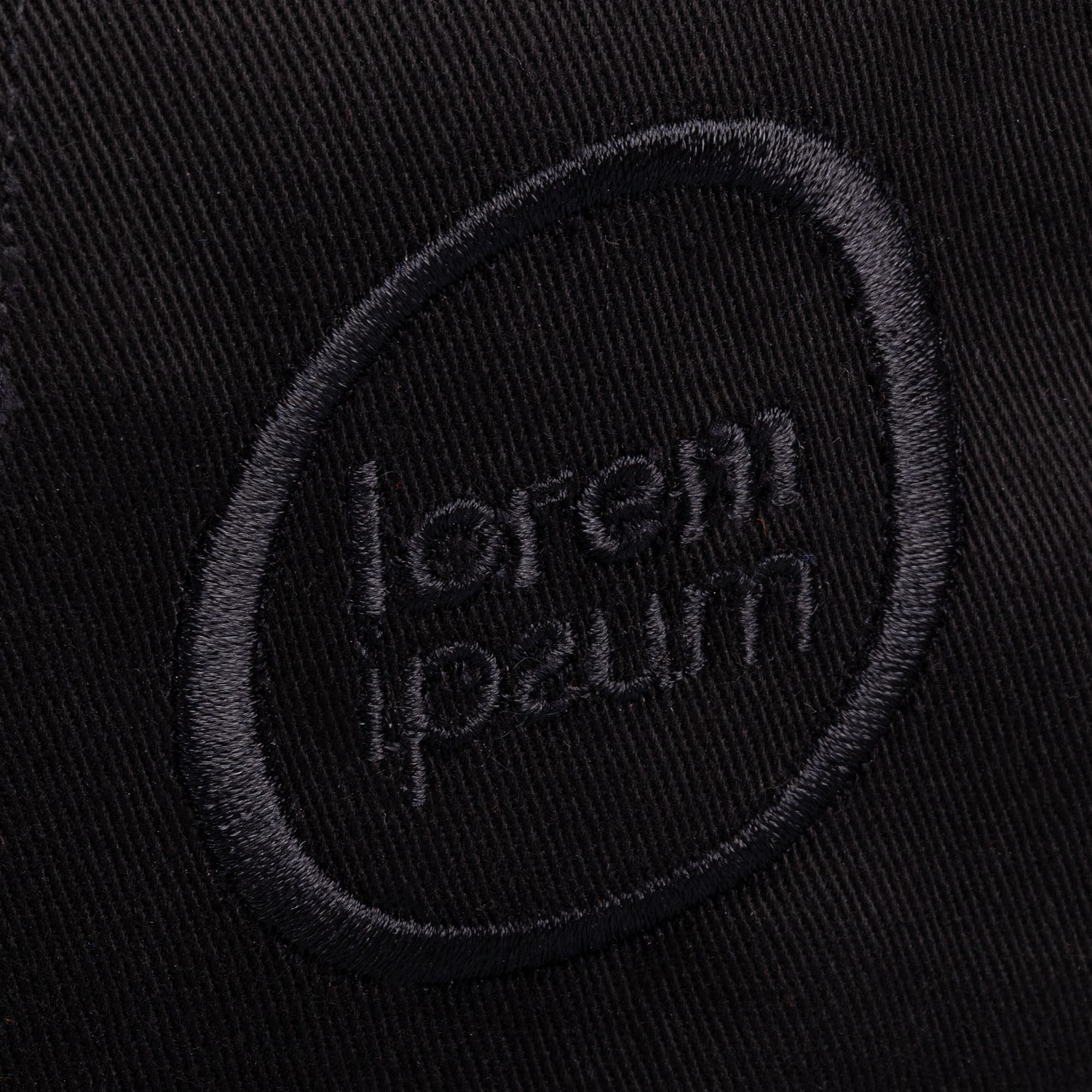 Бейсболка Canopy, черная с белым кантом