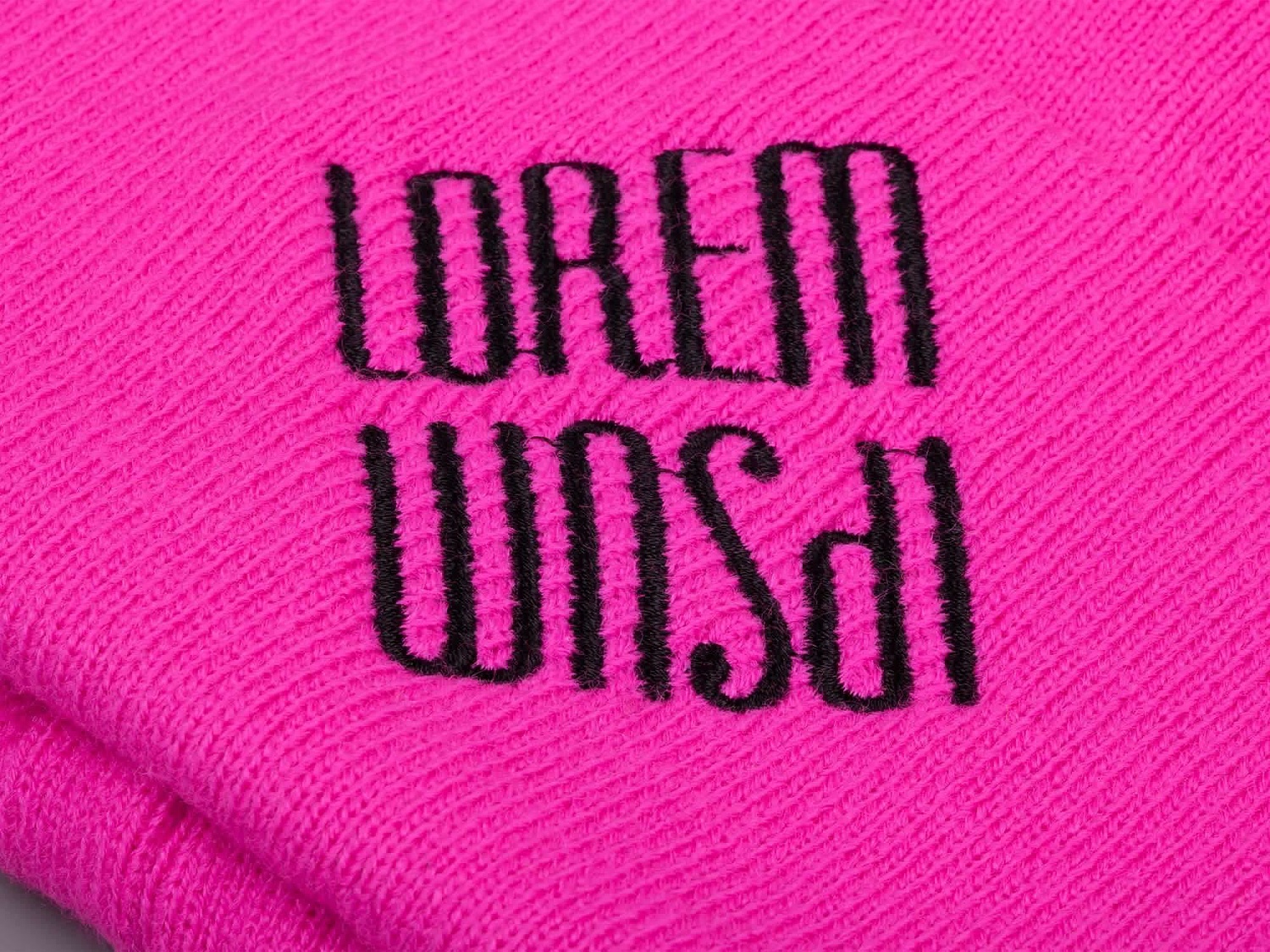Шапка Urban Flow, розовый неон с логотипом