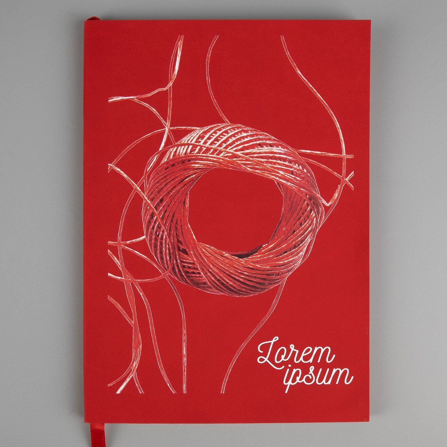 Набор Flat, красный с логотипом