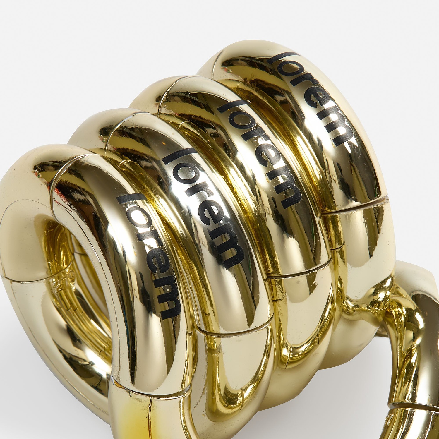 Антистресс Tangle, золотистый с логотипом