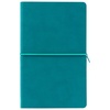 Ежедневник Nubuk, недатированный, бирюзовый с логотипом