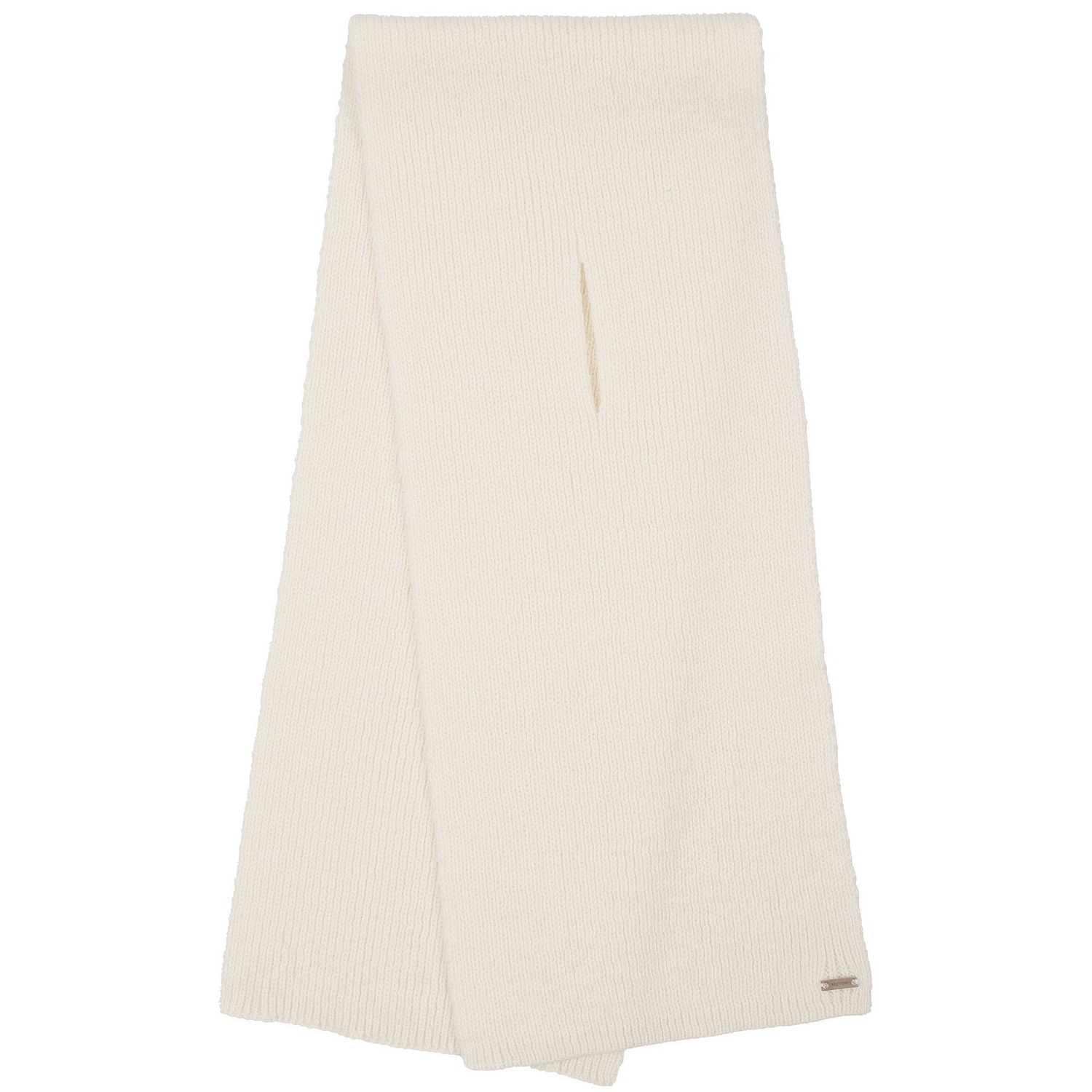 Шарф Bernard, молочно-белый с логотипом