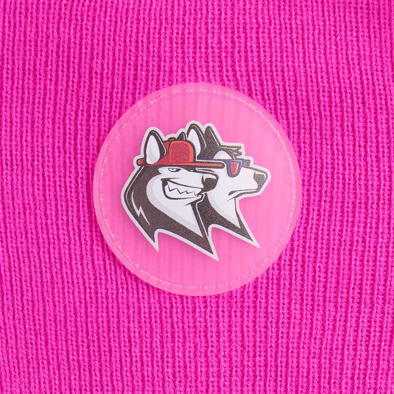 Шапка Urban Flow, розовый неон с логотипом