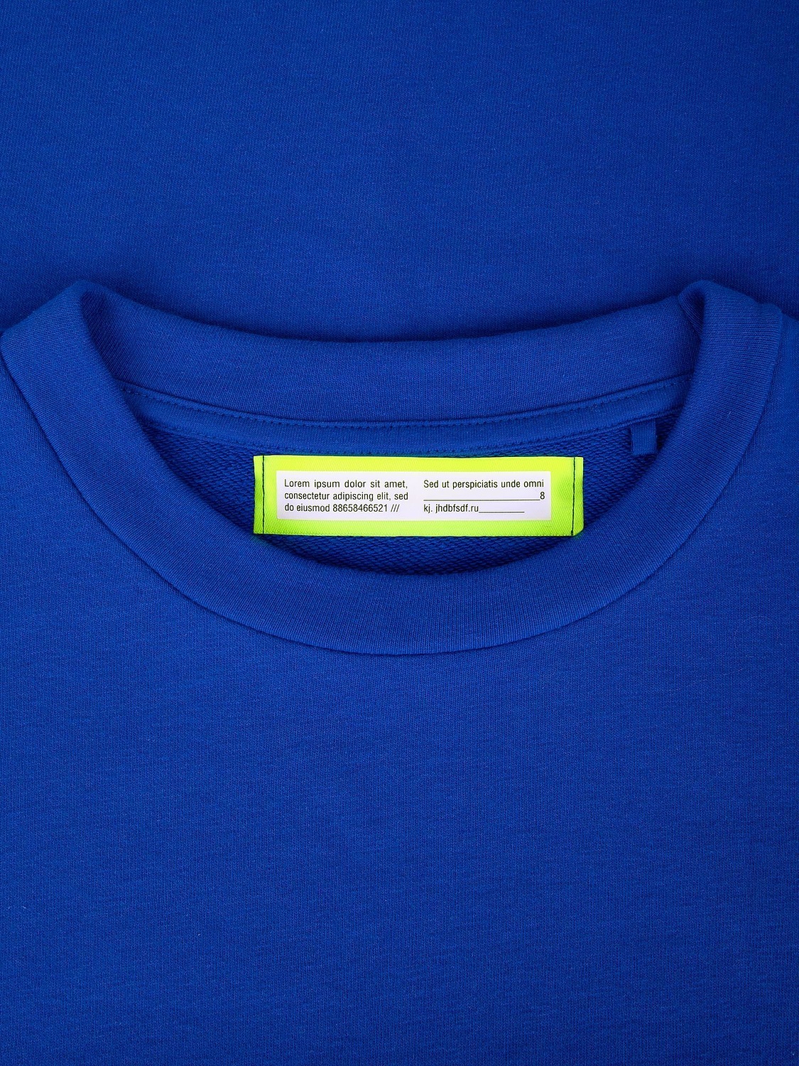 Свитшот унисекс S2, синий с логотипом