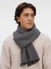 Шарф Laconi, темно-серый меланж с логотипом