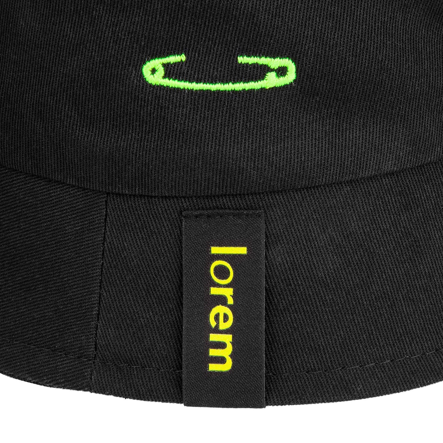 Панама Vento, черная с логотипом